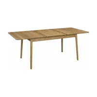 table rectangulaire papillon en chêne huilé 140 x 90 cm zigzag - hans k