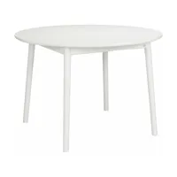 table ronde en bouleau blanc 110 cm zigzag - hans k