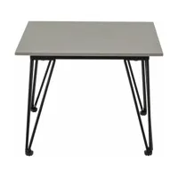 table basse grise 55 x 55 cm mundo - bloomingville