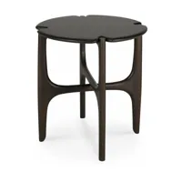 table d'appoint noire polished imperfect en acajou - ethnicraft accessories