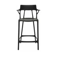 chaise de bar noire 65 cm a.i - kartell