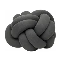pouf xl en acrylique et laine gris knot - design house stockholm