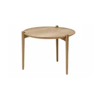 table basse ronde en chêne 60 cm aria - design house stockholm