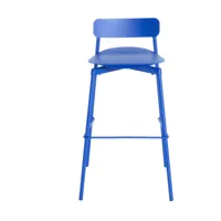chaise de bar outdoor bleu 65 cm fromme - petite friture