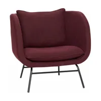 fauteuil burgundy - hübsch