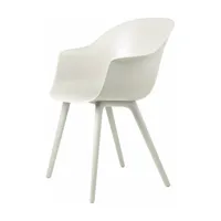 chaise de jardin alabaster blanc bat - gubi
