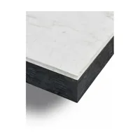 table basse en chêne noir et en marbre blanc 105 x 91 cm rudolph - serax