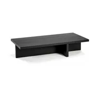 table basse rectangulaire en chêne noire 140 x 70 cm rudolph - serax