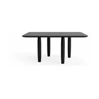 table basse carrée en chêne noir 80 x 80 cm oku - norr11