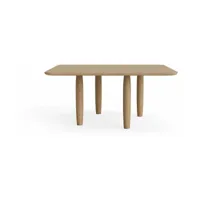 table basse carrée en chêne naturel 80 x 80 cm oku - norr11
