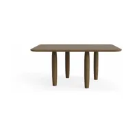 table basse carrée en chêne fumé clair 80 x 80 cm oku - norr11