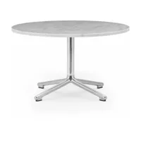 table basse en aluminium et en marbre 70 cm lunar marble - normann copenhagen
