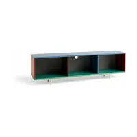 meuble tv en bois multi 180 cm colour cabinet - hay