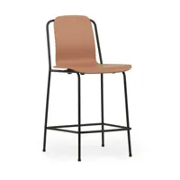 chaise de bar studio 65 cm black steel - normann copenhagen