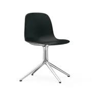 chaise de bureau en polypropylène noire swivel 4l noir - normann copenhagen