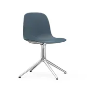 chaise de bureau en polypropylène bleue swivel 4l bleu - normann copenhagen