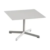 table basse carrée en acier gris clair 60 x 40 cm neu - hay