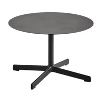 table basse ronde en acier anthracite 60 x 40 cm neu - hay