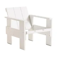 chaise longue d'extérieur en pin blanche crate - hay