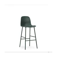 chaise de bar en acier et pp vert 65 cm form - normann copenhagen