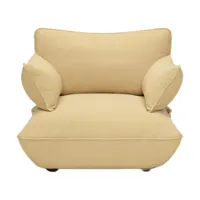 fauteuil en polyester jaune miel 114 x 108 cm sumo loveseat - fatboy