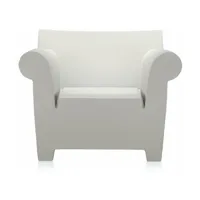 fauteuil de jardin blanc 102 cm bubble club - kartell