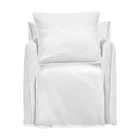 fauteuil de jardin en tissu blanc ghost out 05 - gervasoni