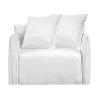 fauteuil de jardin en tissu blanc ghost out 09 - gervasoni
