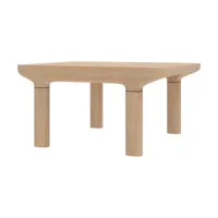 table basse rectangulaire en chêne naturel 62 x 50 x 29,5 cm camille - hartô