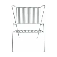 chaise lounge en acier blanc capri easy - cools collection