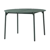 table d'appoint de jardin en acier vert 70 x 45 cm novo - aytm