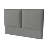 tête de lit en polyester gris clair 200 cm feng step - bolia