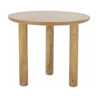 table basse 60 cm en bois d'hévéa nature noma - bloomingville
