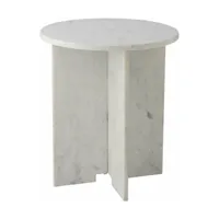 table d'appoint jasmia marbre blanc - bloomingville