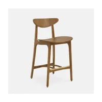 chaise de bar en frêne foncé 65 cm timber - 366 concept