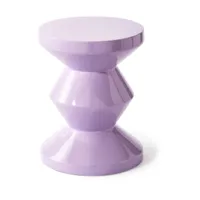 table d'appoint laqué lilas 46 cm zig zag - pols potten