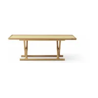 table basse pliable en chêne naturel 130 x 46 cm jäger - audo