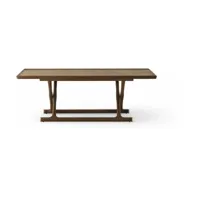 table basse pliable en noyer naturel 130 x 46 cm jäger - audo