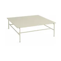 table basse en marbre et piètement en acier beige100 x 104 x 33 cm rebar - hay
