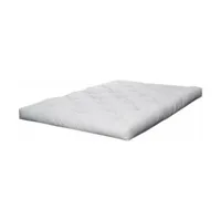 matelas futon 1 place blanc 90 x 200 cm comfort - karup