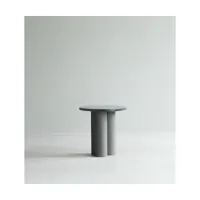 table d'appoint grise et plateau nero marquina 40 x 40 cm dit - normann copenhagen