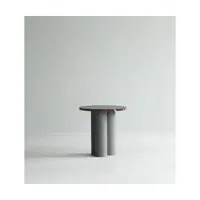 table d'appoint grise et plateau rosso levanto 40 x 40 cm dit - normann copenhagen