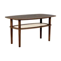 table basse rectangulaire en chêne foncé 100 x 60 cm together - umage