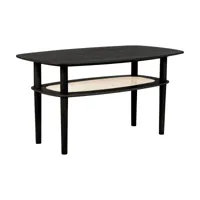 table basse rectangulaire en chêne noir 100 x 60 cm together - umage