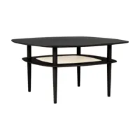 table basse carrée en chêne noir 100 x 100 cm together - umage