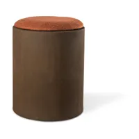 tabouret en résine marron foncé 35 x 45 cm cap - pols potten