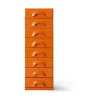 commode 8 tiroirs tangerine - hkliving