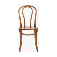 chaise en bois de bouleau marron bistro - nordal