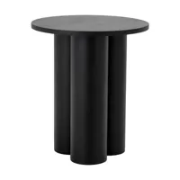 table d'appoint en bois noir 45 x 52 cm aio - bloomingville