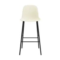 chaise de bar hallingdal 100 et pieds noir 75 cm form bar chair full upholstery - nor
